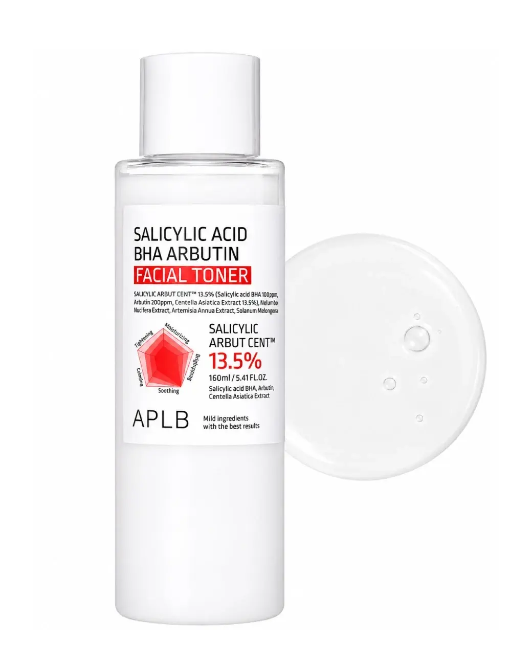 APLB Salicylic Acid BHA Arbutin Facial Toner 160ml