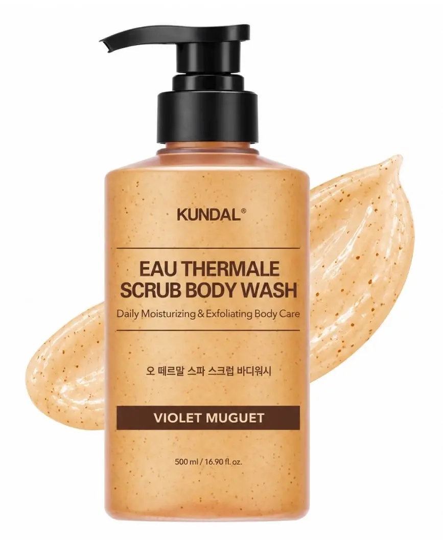 Kundal Eau Thermale Spa Scrub Body Wash Violet Muguet 500ml