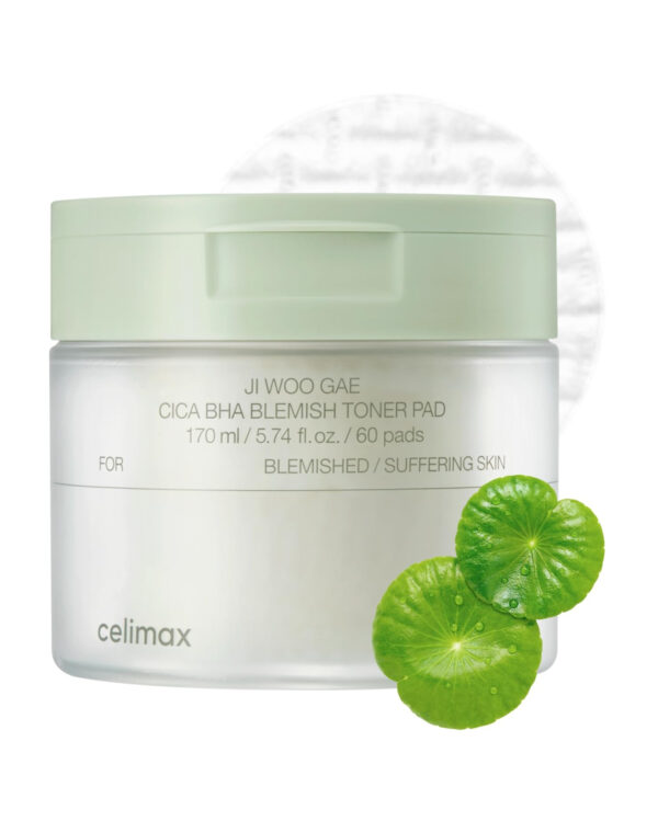 Celimax Ji Woo Gae Cica BHA Blemish Toner Pad 60 pcs