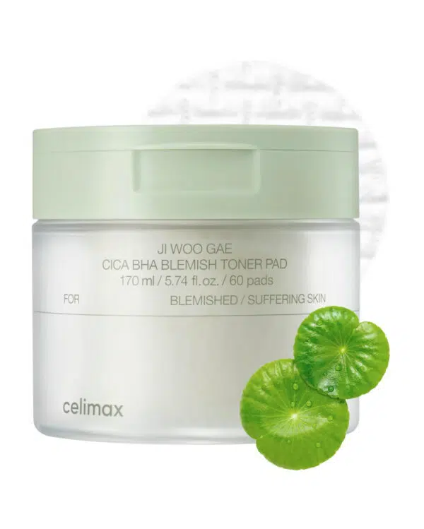 Celimax Ji Woo Gae Cica BHA Blemish Toner Pad 60 pcs