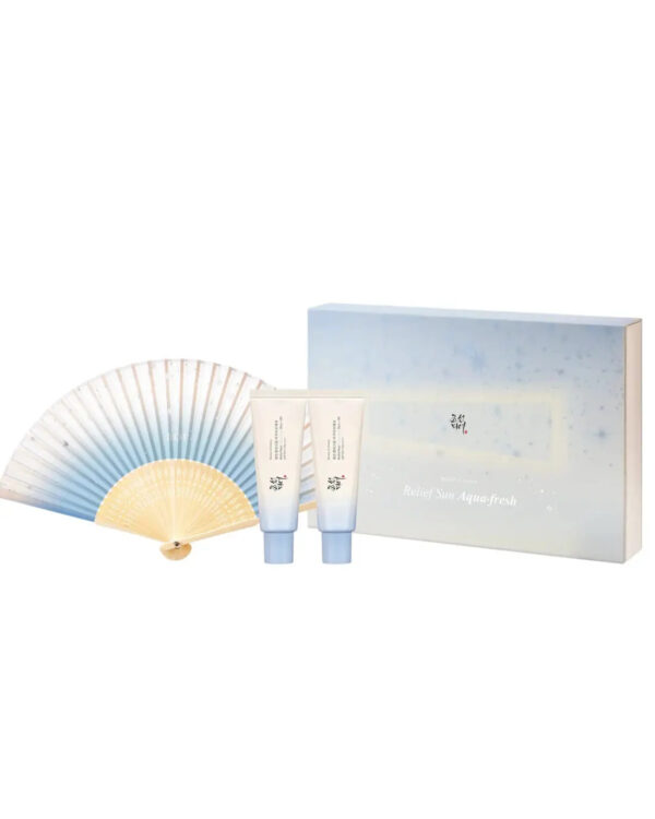 1+1 Beauty of Joseon Relief Sun Aqua-fresh Rice+B5 Cadou Evantai