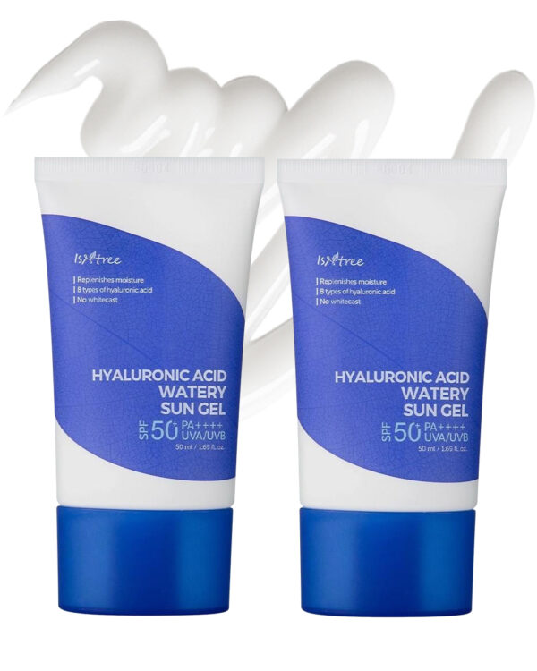 1+1 IsNtree Hyaluronic Acid Watery Sun Gel SPF50+ PA++++ 50 ml 2 EA
