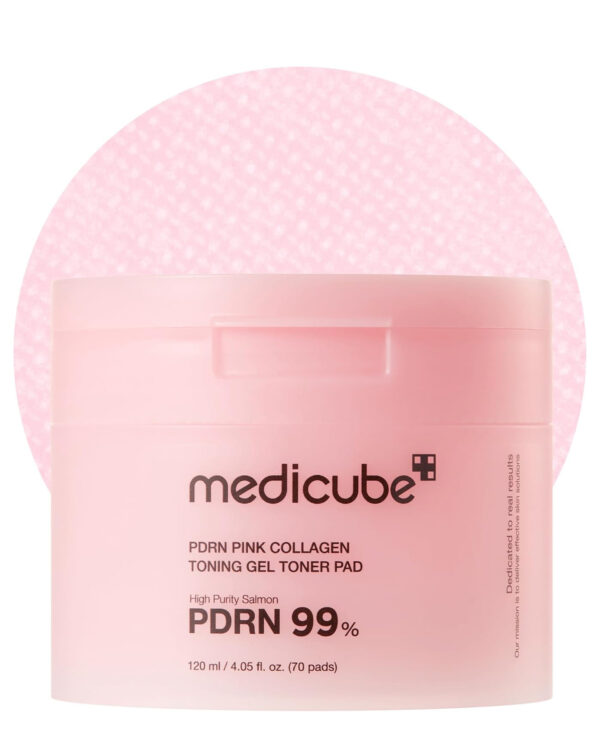 MEDICUBE PDRN Pink Collagen Toning Gel Toner Pad 70 pcs