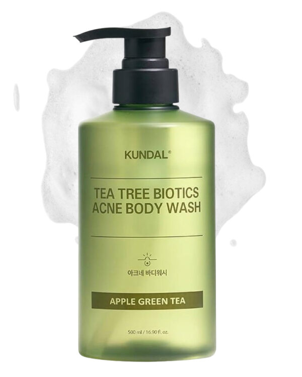 Kundal Tee Tree Bioticts Acne Body Wash Apple Green Tea 500ml