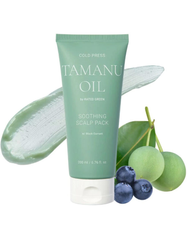 Rated Green Cold Press Tamanu Oil Soothing Scalp Pack w/ Black Currant 200ml